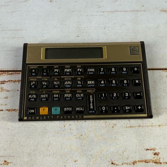 Vintage 1980s Hewlett Packard HP 12C Financial Calculator - Picture 1 of 5